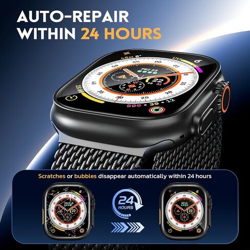 واقي شاشة شفاف ناعم من البولي يوريثان الحراري من Misxi مكون من 6 قطع لساعة Apple Watch SE 3 (2025) SE 2 SE Series 6 Series 5 Series 4 40 مم، بدون فقاعة سهل التركيب وواقي حماية شاشة عالي الدقة لساعة iWatch in Kuwait