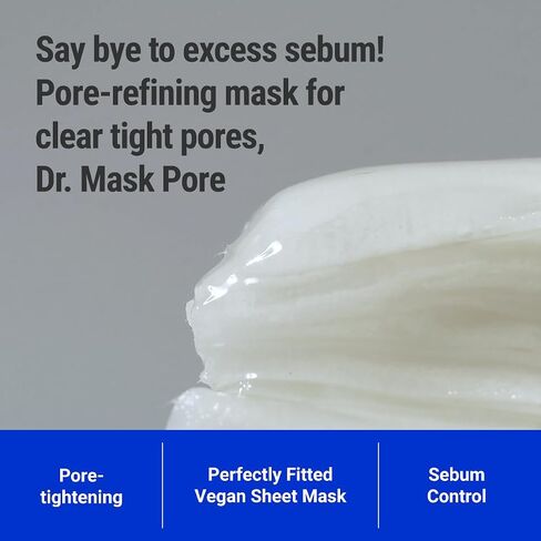 ROVECTIN] Dr. Mask AQUA (5 ea.) - 7 Layers of Hyaluronic Acid Facial Mask Sheet with Niacinamide (Vitamin B3) and Panthenol (Vitamin B5) in Saudi Arabia