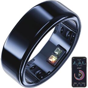 حلقة ذكية قابلة للارتداء للرجال والنساء، حلقة أكسجين الدم وضغط الدم، بدون اشتراك في التطبيق، حلقة اللياقة البدنية لتتبع النوم - معدل ضربات القلب - تعقب اللياقة البدنية in Kuwait