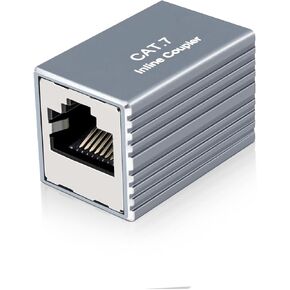 RJ45 10Gbps Ethernet Coupler Adapter Aluminum Alloy Female to Female Compatible with Cat5E Cat6 Cat7 Network Extender(3 pcs,Black) in Kuwait