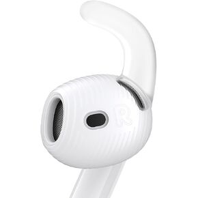 3 Pairs for AirPods Pro 3 Ear Hooks Covers (2025) [Added Storage Pouch] Anti Slip Sport Ear Tips Accessories Compatible with Apple AirPods Pro 3rd Generation (White) in Saudi Arabia