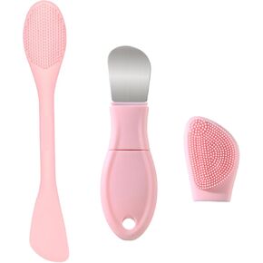 فرشاة تنظيف الوجه من السيليكون من HieerBus، فرشاة تنظيف الوجه، فرش غسل الوجه اليدوية من السيليكون، وسادة تقشير لطيفة وتدليك للعناية بالبشرة للرجال والنساء، تنظيف وتقشير، أسود + أرجواني in Kuwait