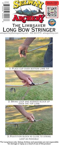 Limbsaver Longbow سترينجر | مساعدتك في توتير/فك القوس الطويل الخاص بك بأمان وسهولة | تم تأسيس تصميم Limbsaver الأصلي عام 1996 in Kuwait