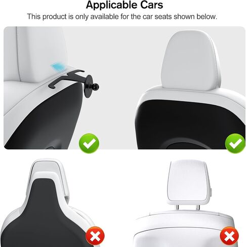 OHLPRO Tesla Tablet Holder for Model 3/Y, Headrest iPad Mount for Back Seat, Adjustable Car Backseat Mount Compatible with 5-13" iPad Tablets & Phones, Essential for Long Road Trips with Kids in Saudi Arabia