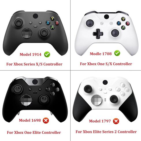 PlayVital FPS Thumbstick Extenders for Xbox Series X/S & Xbox One Controller, 2 High Raise + 2 Mid Dome Joystick Caps, Thumbs Pro RAZOR Thumb Grips for Better Aim & Control - Scarlet Red & Black in Saudi Arabia