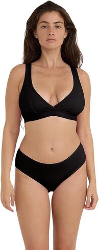 Women's Core Rib Organic Cotton Plunge Bralette in Saudi Arabia