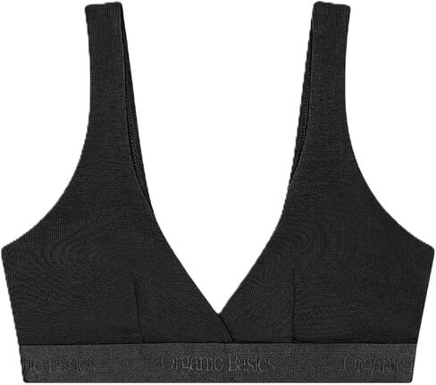 Women's Core Rib Organic Cotton Plunge Bralette in Saudi Arabia