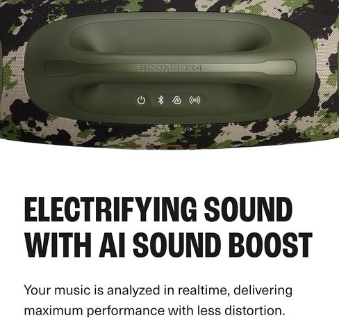 JBL Boombox 4 - Most Powerful Portable Waterproof Speaker with Massive Pro Sound, Up to 34 Hours of Playtime, & Multi-Speaker Connection by Auracast™ (Black) in Saudi Arabia