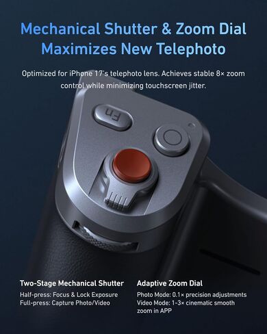 Magnetic Phone Camera Grip, Smartphone Shooting Holder Selfie Handle Snap for iPhone 17Pro Max Set Cellphone Vlog Video Photography in Saudi Arabia