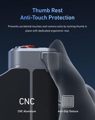 Magnetic Phone Camera Grip, Smartphone Shooting Holder Selfie Handle Snap for iPhone 17Pro Max Set Cellphone Vlog Video Photography in Saudi Arabia