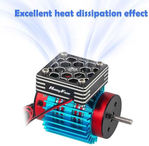 Hobby Fans RC Motor Heat Sink with 5V Cooling Fan Fit 370 380 390 2838 2858 2845 Size Brushless Motor Engine Motor Heatsink for 1/14 1/16 1/18 RC Car Truck Buggy Crawler in Saudi Arabia