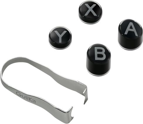 GuliKit Switch-Style Layout ABXY Replacement Buttons, Swappable Controller Keycaps Compatible with ES, ES Pro, KK3/KK3 Pro/KK3 Max, TT Max/TT Pro Controllers, Puller Tool Included (NS62-BLACK) in Saudi Arabia