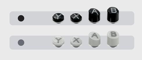 GuliKit Switch-Style Layout ABXY Replacement Buttons, Swappable Controller Keycaps Compatible with ES, ES Pro, KK3/KK3 Pro/KK3 Max, TT Max/TT Pro Controllers, Puller Tool Included (NS62-BLACK) in Saudi Arabia