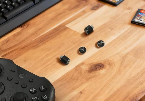 GuliKit Switch-Style Layout ABXY Replacement Buttons, Swappable Controller Keycaps Compatible with ES, ES Pro, KK3/KK3 Pro/KK3 Max, TT Max/TT Pro Controllers, Puller Tool Included (NS62-BLACK) in Saudi Arabia