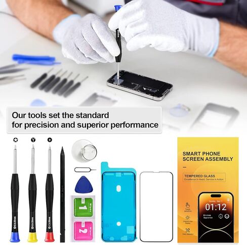 for iPhone 13 PRO MAX Screen Replacement OLED 6.7 Inch 3D Touch Display | Home or shop repair broken iPhone 13 PRO MAX Screen OLED. For A2641 A2643 A2484 A2644 A2645. Full Repair Tool kit. in Saudi Arabia