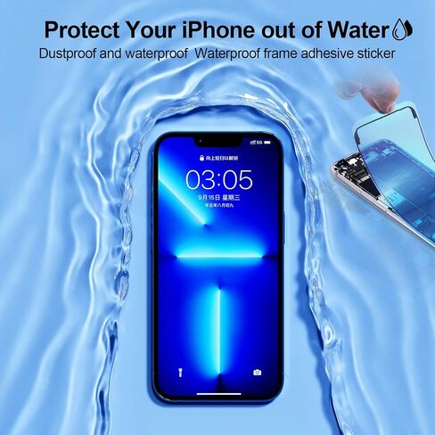 for iPhone XR Screen Replacement, 6.1-inch 3D Touch LCD Display Digitizer Frame Assembly for A1984, A2105, A2106, A2108 with Repair Tools Kit in Saudi Arabia