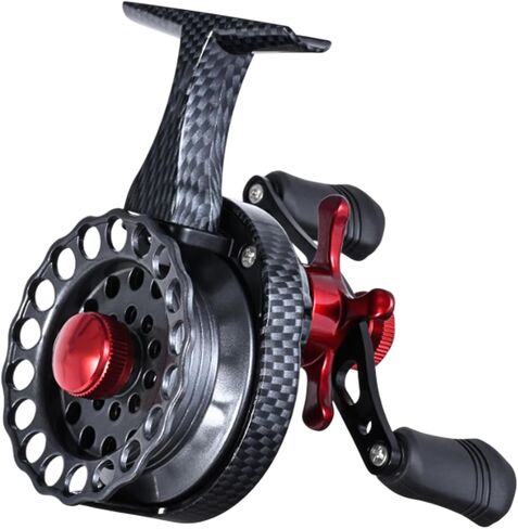 Left/Right Hand Retrieve Ice Fishing Reels 4+1 Balls Bearings Ice 4KG Drag 3.5:1 Gear Ratio Fishing Front Drag Mechanism Reels in Saudi Arabia