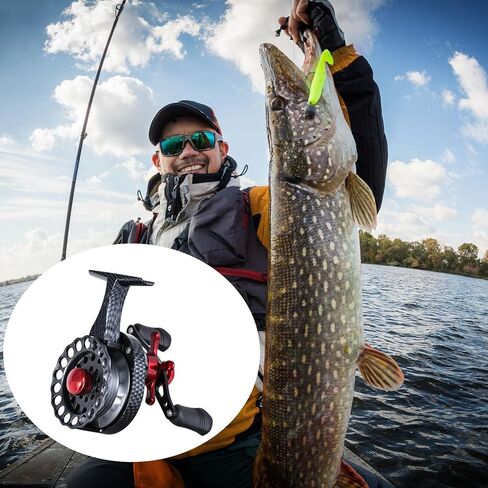 Left/Right Hand Retrieve Ice Fishing Reels 4+1 Balls Bearings Ice 4KG Drag 3.5:1 Gear Ratio Fishing Front Drag Mechanism Reels in Saudi Arabia