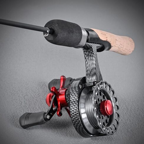 Left/Right Hand Retrieve Ice Fishing Reels 4+1 Balls Bearings Ice 4KG Drag 3.5:1 Gear Ratio Fishing Front Drag Mechanism Reels in Saudi Arabia