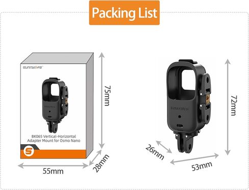 دعامة محول سريعة الإصدار لـ DJI OSMO Nano، حامل تثبيت أفقي/عمودي وإطار توسيع، حامل إطلاق النار لملحقات DJI OSMO Nano in Kuwait