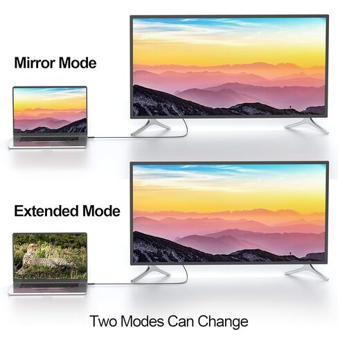 USB C to DVI Cable 4FT, USB C to DVI Adapter Compatible with Thunderbolt 3/4/5 for Monitor, MacBook Pro/Air, Laptop, iPhone 17/16, iPad Pro, Dell XPS, and More in Kuwait