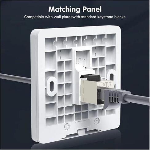 CAT7 CAT6A CAT6 مقرنة RJ45 مقرنة محمية، محمية أنثى إلى أنثى RJ45 مقرنة مستقيمة (2PCS، CAT6A STP) in Kuwait