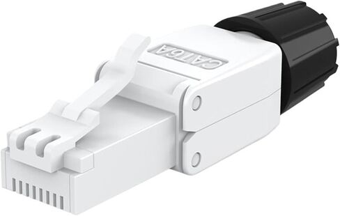 1 قطعة Cat8 Cat7 Cat6a موصل RJ45 خالية من الأدوات الصناعية إيثرنت مقبس بسيط محمية RJ45 وحدات إنهاء (CAT6A STP) in Kuwait