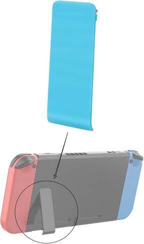 Sleek, for Nintendo for Switch Console Back Stand - Durable ABS, Fits All Models & Accessories （Blue） in Saudi Arabia