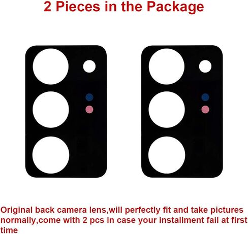مجموعتان من قطع غيار زجاج عدسة الكاميرا الخلفية الخلفية لهاتف Samsung Galaxy S25 Ultra مقاس 6.9 بوصة مع لاصق مثبت مسبقًا ومجموعة أدوات إصلاح in Kuwait