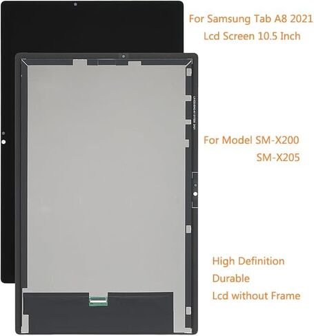 بديل لشاشة اللمس Samsung Galaxy Tab A8 لجهاز Samsung Tab A8 2021 SM-X200 SM-X205 شاشة بديلة LCD محول رقمي مجموعة عرض 10.5 بوصة أسود in Kuwait
