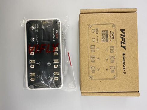 شاحن ومفرغ بطارية VIFLY WhoopStor 3 1S LiPo مع شاشة LCD شاحن صغير مع موصلات PH2.0 وBT2.0 لون أسود in Kuwait