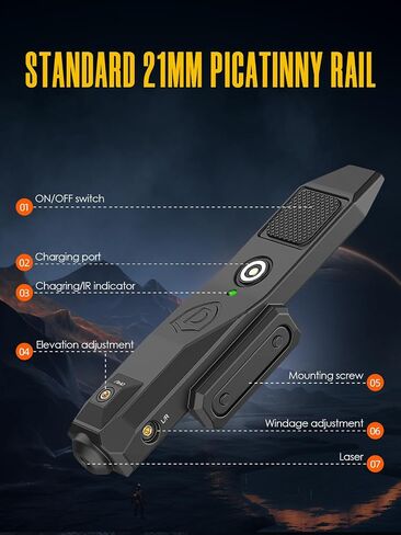 Ultra Compact Red/Green/Blue Laser Sight with Strobe/Momentary Function in Kuwait