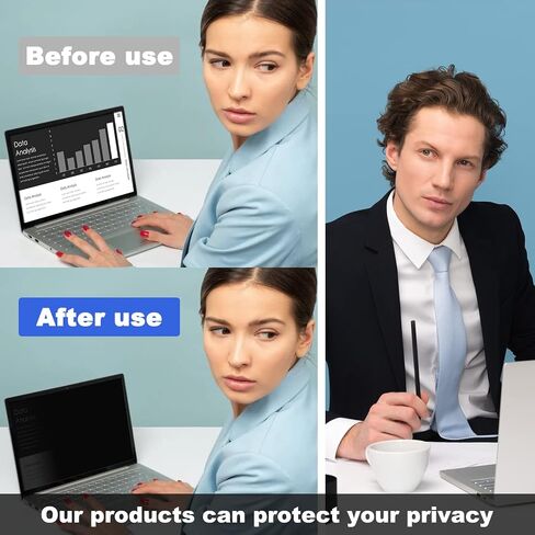 27 Inch Computer Monitor Privacy Screen Filter, Anti-Glare Blue Light Eye Protection Protector Film in Saudi Arabia