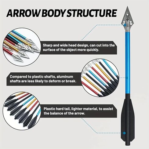 6.7 Inch Mini Archery Crossbow Bolts Set with Sharp Metal Tip, Reusable Durable Arrow Dart for Shooting Target Practice, Small Hunting Game, Outdoor Fishing-Red in Saudi Arabia