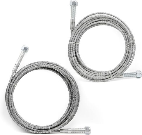 ASTROSYNC Equalizer Cables Fit for Rotary Lift Models SPOA9-100 SPOA9-200 SPOA9-300 SPOA9-400, 30' 2-3/4" Length 1/4" Diameter Set of 2 Galvanized Steel Cables Replace BH-7500-41 N33 in Saudi Arabia
