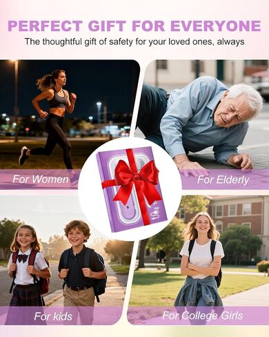 Personal Safety Alarm for Women - Waterproof Rechargeable Security Alarm - 140dB Extra Loud Siren with SOS Strobe Light - Self Defense Keychain for Women Girls Teens Seniors(Blue) in Saudi Arabia