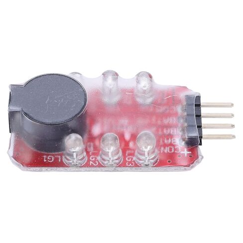 5 Pcs Lithium Battery Voltage Tester Low Voltage Alarm LiPo Battery Checker Sound Light Warning Real Time Detection Battery Voltage Buzzer Alarm for 2S 3S in Saudi Arabia