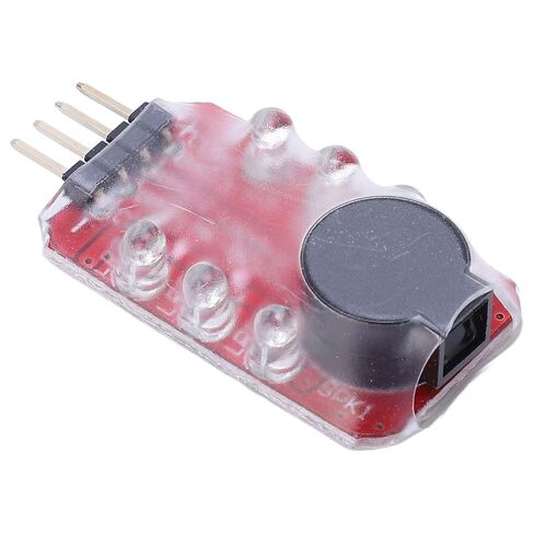 5 Pcs Lithium Battery Voltage Tester Low Voltage Alarm LiPo Battery Checker Sound Light Warning Real Time Detection Battery Voltage Buzzer Alarm for 2S 3S in Saudi Arabia