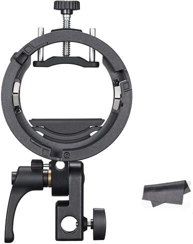 GODOX S3 Speedlite Bracket for Godox AD100 AD200 AD200Pro AD300Pro، لـ V1 V100 Round Head Speedlite، V860II V860III / TT685 / TT350 Series، دعامة من النوع S نسخة محدثة حامل تثبيت Bowens in Saudi Arabia