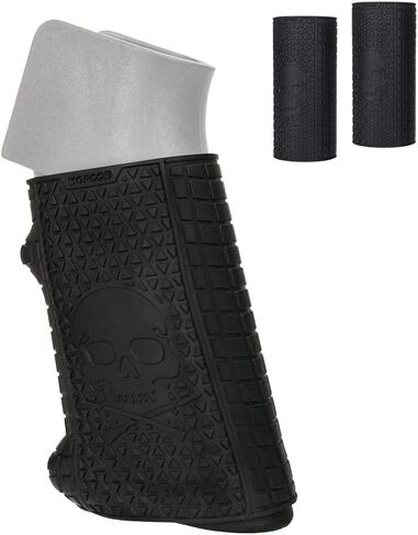 Universal Tactical Grip Sleeve 2 Pieces Handall Full Size Rubber Grip Glove,Black in Saudi Arabia