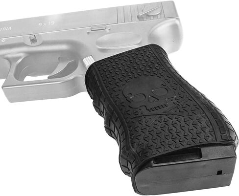 Universal Tactical Grip Sleeve 2 Pieces Handall Full Size Rubber Grip Glove,Black in Saudi Arabia