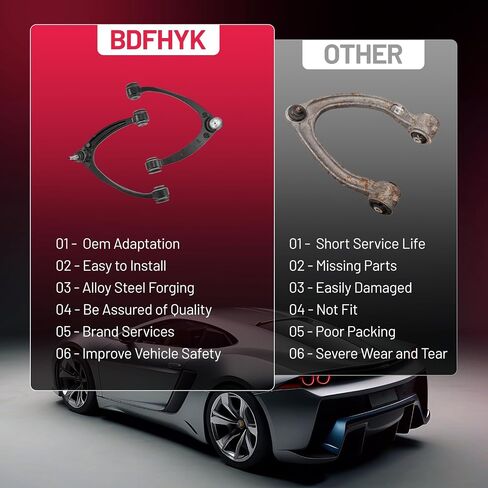 ARM BDFHYK الأمامي للمراقبة الأعلى 4pcs ، مع مفصل الكرة متوافق مع 2007-2016 كاديلاك إسكاليد ESV/EXT ، 2007-2016 شيفروليه أفالانش سيلفرادو 1500 ضواحي 1500 تاهو ، 2007-2016 GMC Sierra 1500 in Saudi Arabia