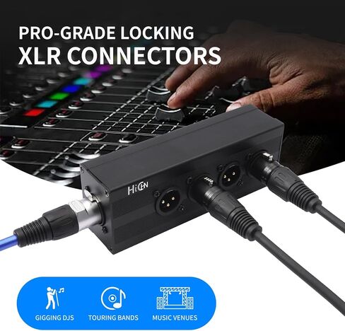 3Pin XLR 1 ذكر إلى 4 أنثى محول الفاصل، 4Way XLR مدخل واحد إلى أربعة مخرج اتصال متوازي محول، مدخل واحد إلى 4 محول الصوت DMX المخرج in Kuwait