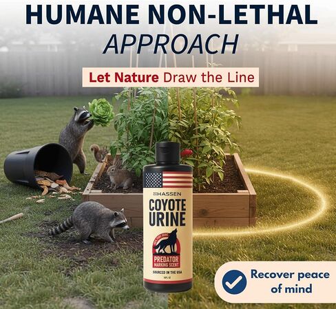 HASSEN Coyote Urine Premium 100% بول حقيقي يحاكي وجود المفترس، إشارة الوعي بالفريسة الغريزية - رائحة منطقة الحيوان in Kuwait