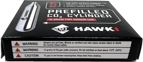 Hawki 12 Gram CO2 Cartridges for Air Guns, BB Guns, Airsoft Pistols & Paintball Accessories in Saudi Arabia