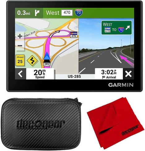 Garmin 010-02858-00 Drive 53 GPS Navigator with Touchscreen Bunndle with Deco Gear Hard EVA Case with Zipper for Tablets and GPS - 7 Inch + 6 x 6 inch Microfiber Cleaning Cloth in Saudi Arabia
