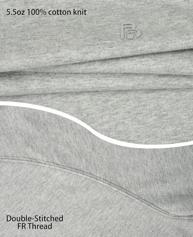 BOCOMAL Men's FR Shirts Long Sleeve Crewneck Fire Resistant 5.5oz Lightweight Cotton Work T Shirt CAT2 in Saudi Arabia