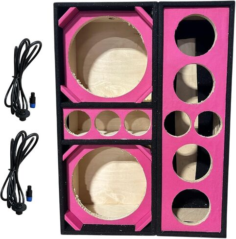 12" Brazilian Style Chuchera Speaker Box for Two 12" Speakers & Three 4" Tweeters Vented Enclosure for Car and One 4 Driver 2tweeter Box in Saudi Arabia