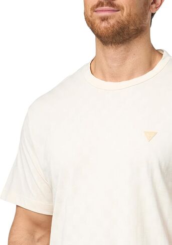 GUESS Men's Short Sleeve Small Triangle Knit in Saudi Arabia