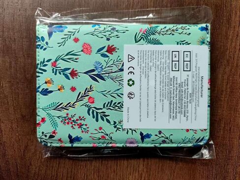 Universal Case for 6 inch Kindle eReader Compatible with Paperwhite(2015/2018)/Pocketbook and Tolino/Kobo Clara HD,6" eReader Protective Case Cover Elastic Rope,White Flowers in Saudi Arabia